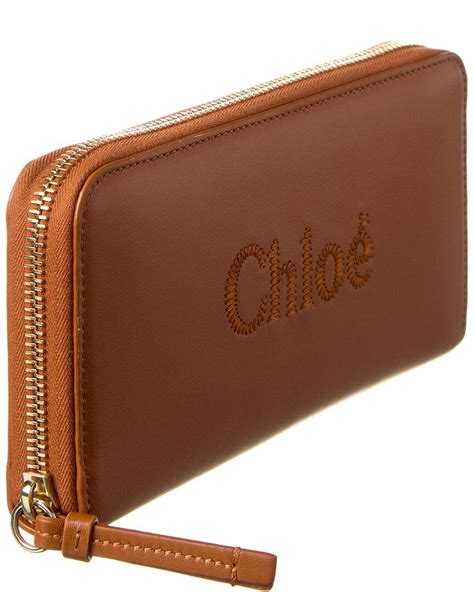 chloe zip around wallet